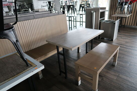 3 stk. borde, stol, bænke