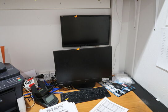 Labelprinter BROTHER, printer KYOCERA, all in one computer LENOVO m.m.