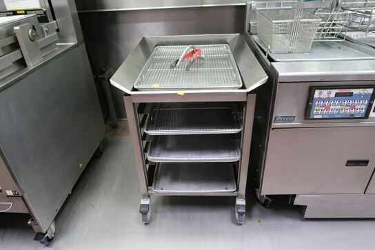 Rustfri stålopbevaringsbord