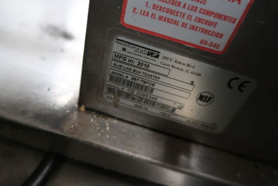 Brødrister PRINCE CASTLE Slim Line Bun Toaster