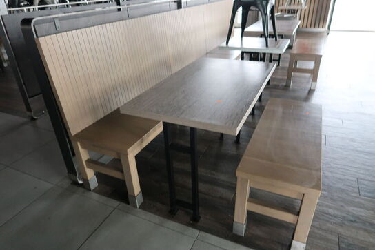 3 stk. borde, stol, bænke