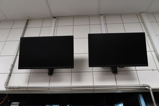 Fladskærm SAMSUNG samt 2 stk. computerskærme 