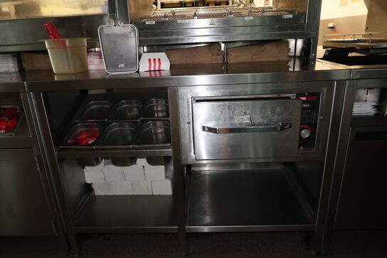 Rustfri stålbord med varmeskuffe HATCO Drawer Warmer