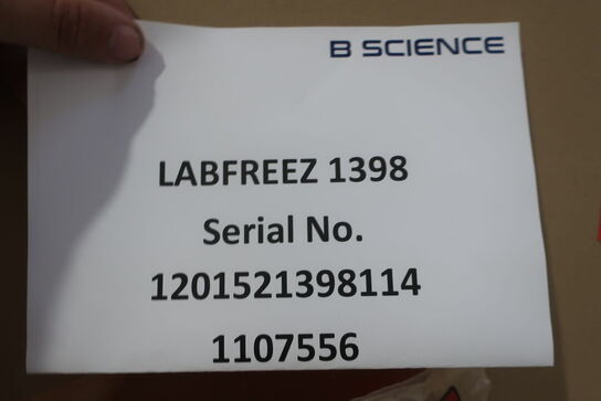 Fryseskab B SCIENCE LABFREEZ1398