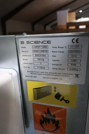Køleskab B SCIENCE LABREF 1398G