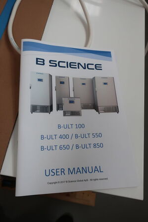 Fryseskab B SCIENCE GLOBAL B-ULT 400