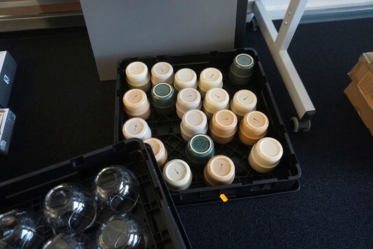 16 stk. glas RIEDEL + diverse kopper  