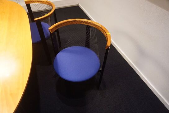 Konferencebord PIET HEIN inkl. 4 stole TRANEKÆR DANMARK 