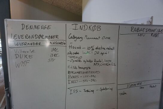 Whiteboard på hjul 