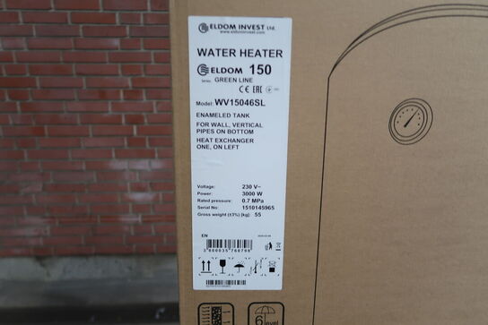 Eldom Combi varmtvandsbeholder 120 L - Væghængt