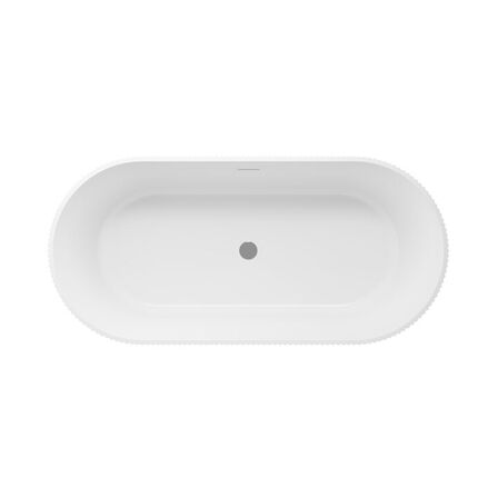 Leonora oval mat hvid fritstående kar -  Strømberg  STRØMBERG