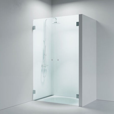 Dobbelt svingdøre med Brun glas STRØMBERG