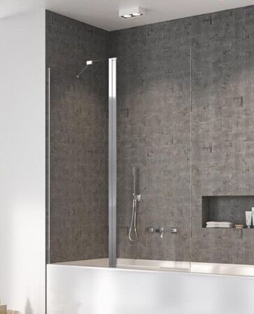 Badekar-bruserløsning med  kromprofiler STRØMBERG