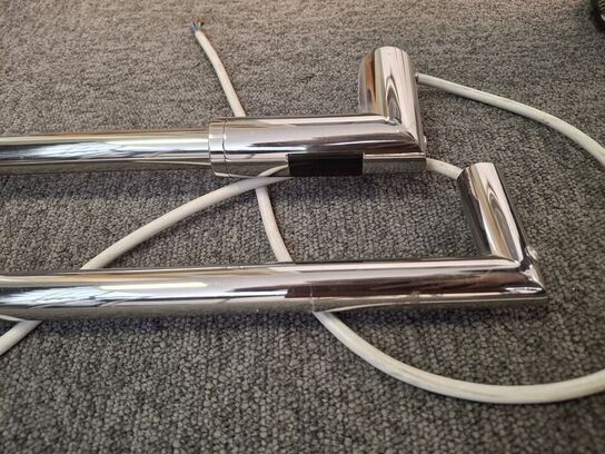 2stk krom håndklædetørre til el   STRØMBERG