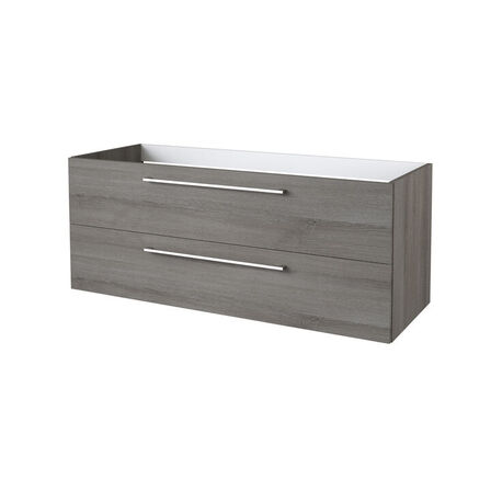 Brun eg Vaskeskab, inkl Krom greb STRØMBERG