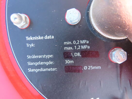 Branskab inkl brandslange