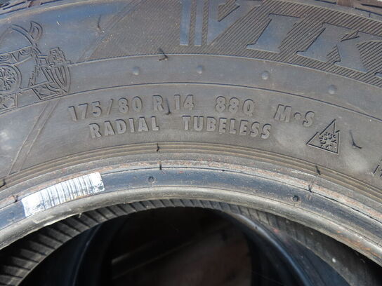 4 stk dæk uden fægl SNOW TEC 175/80R14