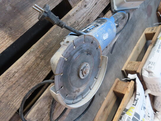 Vinkelsliber samt arbejdslampe