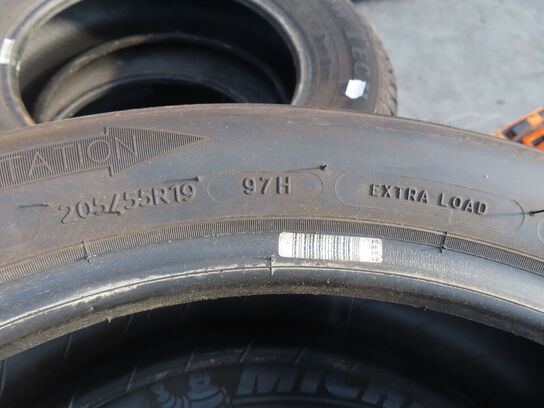 4 stk dæk uden fægl MICHELIN 205/55R19