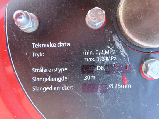 Branskab inkl brandslange 