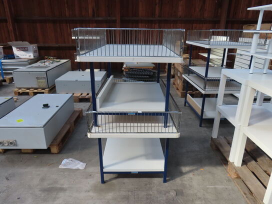 2 stk udstillingsreol