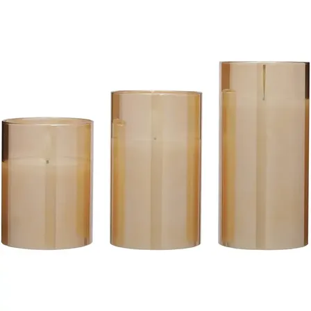 2 stk. blokker led Lys m. fjernbetjening 3 pak amber(ubrugt)