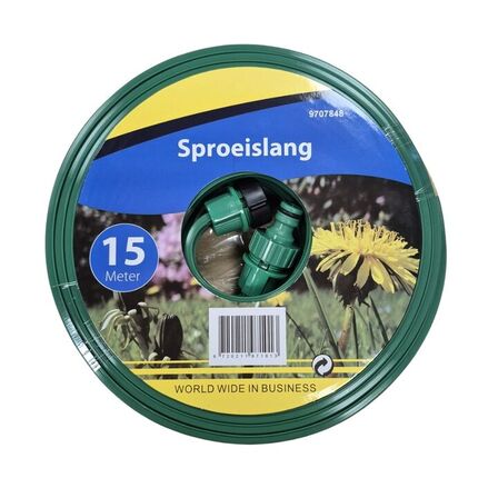 3 stk. sprinklerslange 15 meter grøn(ubrugt)
