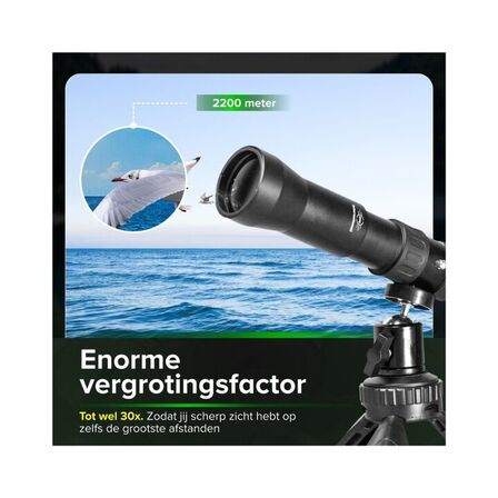 PNQ  monokulært teleskop 10-30×35(ubrugt)