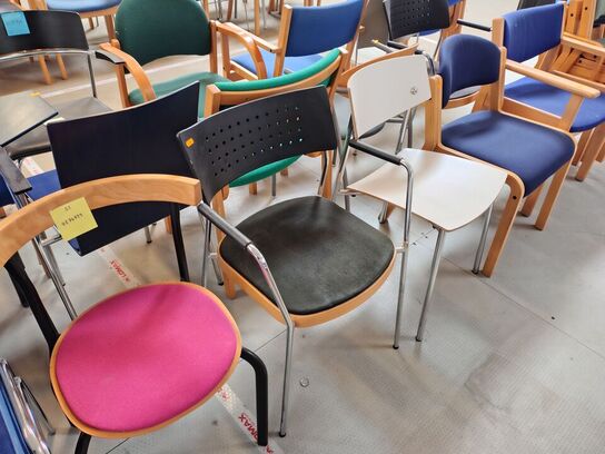 9 stole, assorterede