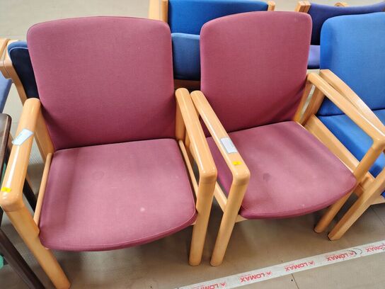 12 stole, assorterede