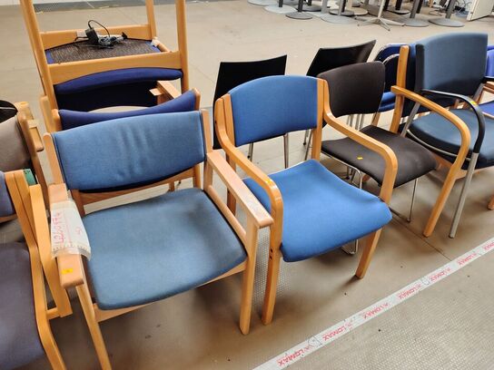 9 stole, assorterede