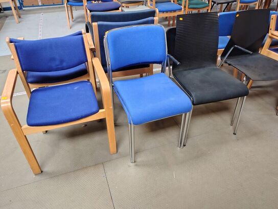 10 stole, assorterede