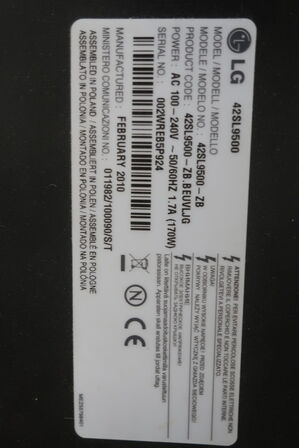 Fladskærms Tv 42" LG Model: 42SL9500-ZB