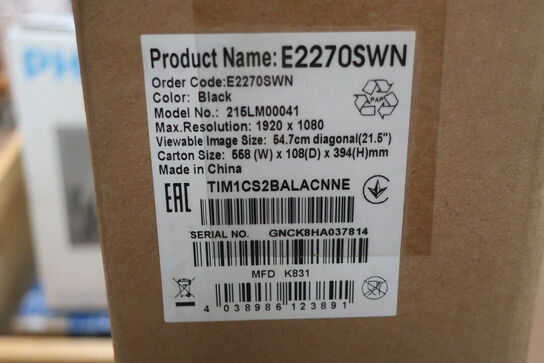 Computerskærm 21½" AOC Model: E2270SW