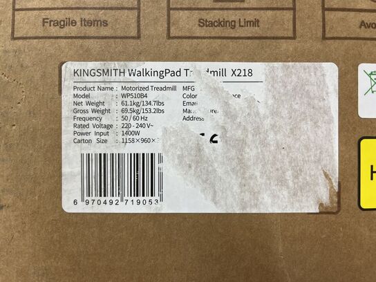 Løbebånd KING SMITH Model: WalkingPad Treadmill X218 WP510B4