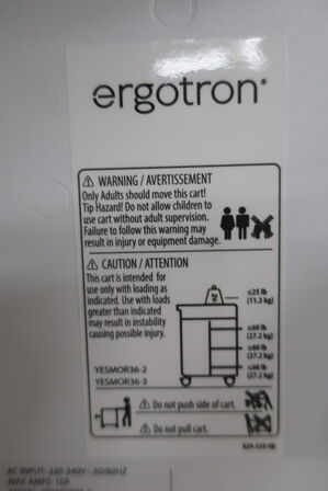 Opladerskab ERGOTRON Model: YESMOR36-2