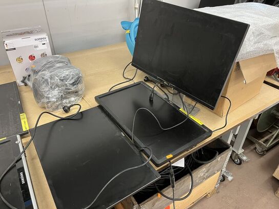 10 stk. Computerskærm Af Div. Brands DELL, SAMSUNG, ACER Model: PSLED 22EA67, V226HOL, S24C650, 3001, SYNCHMASTER 206BW