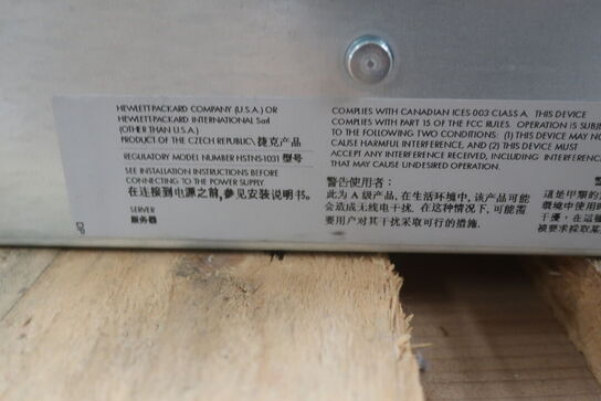 Rackserver HP Model:  PROLIANT DL380 G6