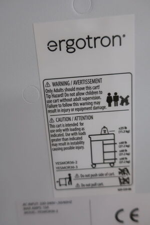 Opladerskab ERGOTRON Model: YESMOR36-2