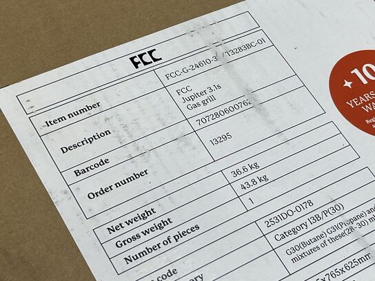 Gas Grill MULTI GRILL SYSTEMS Model: Jupiter FCC-G23610-37
