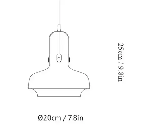 &Tradition copenhagen sc6 pendel ø20 cm mat lyserød(ubrugt)