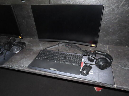 27" curved gaming monitor, ASROCK PHANTOM GAMING pg27f15rs1a 