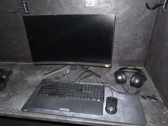 27" curved gaming monitor, ASROCK PHANTOM GAMING pg27f15rs1a 