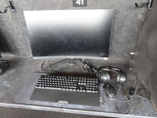 27" curved gaming monitor, ASROCK PHANTOM GAMING pg27f15rs1a 