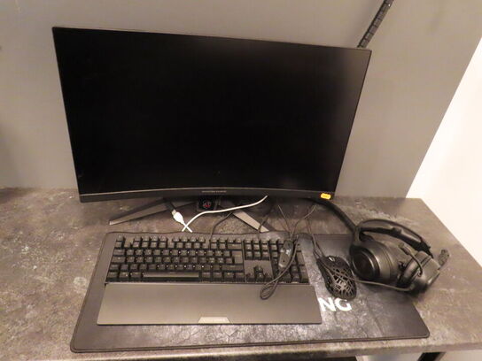 27" curved gaming monitor, ASROCK PHANTOM GAMING pg27f15rs1a 