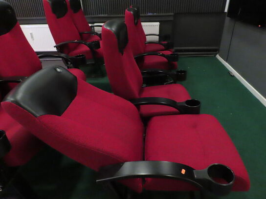 4 stk. biografstole på ramme