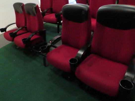 4 stk. biografstole på ramme