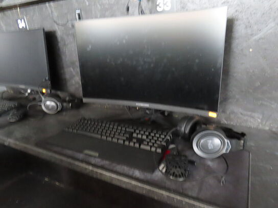 27" curved gaming monitor, ASROCK PHANTOM GAMING pg27f15rs1a 