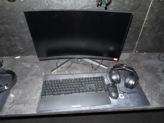 27" curved gaming monitor, ASROCK PHANTOM GAMING pg27f15rs1a 