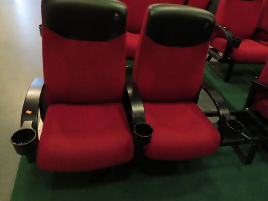 4 stk. biografstole på ramme